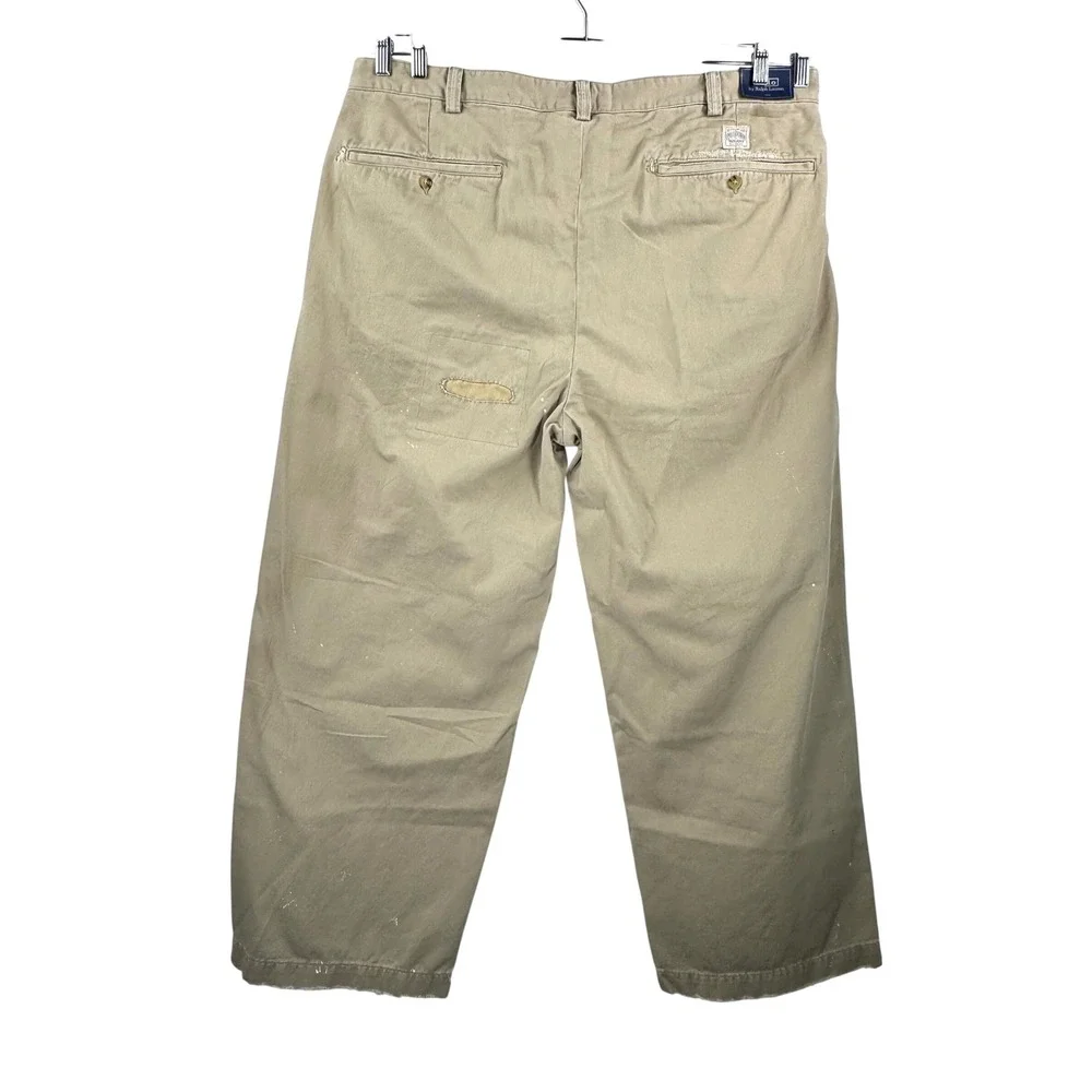 POLO Ralph Lauren The Big Chino‎ Pants with Paint Splatter, Size 40